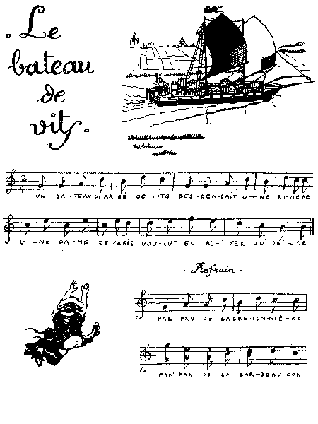 Le bateau de vits paroles