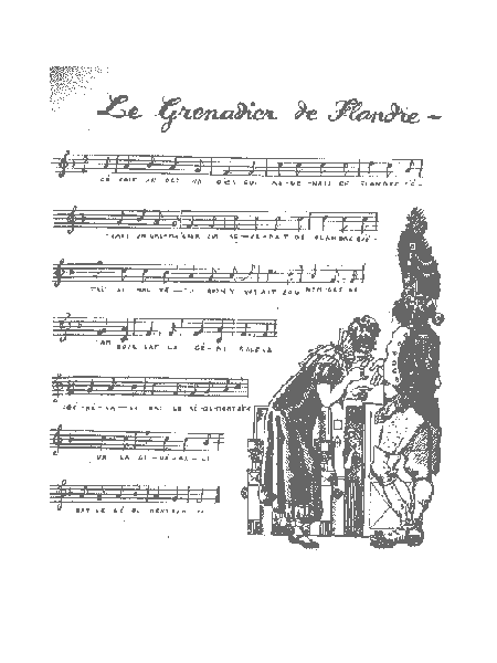 Le grenadier de Flandre paroles